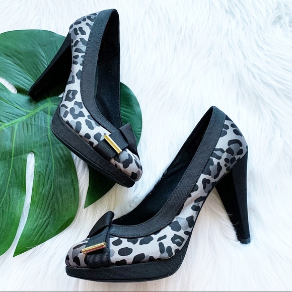 grey leopard heels